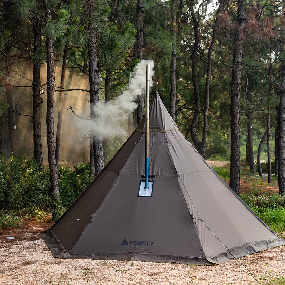 HUSSAR Plus Tipi with Stove Jack 4P Hot Tent | POMOLY 2021