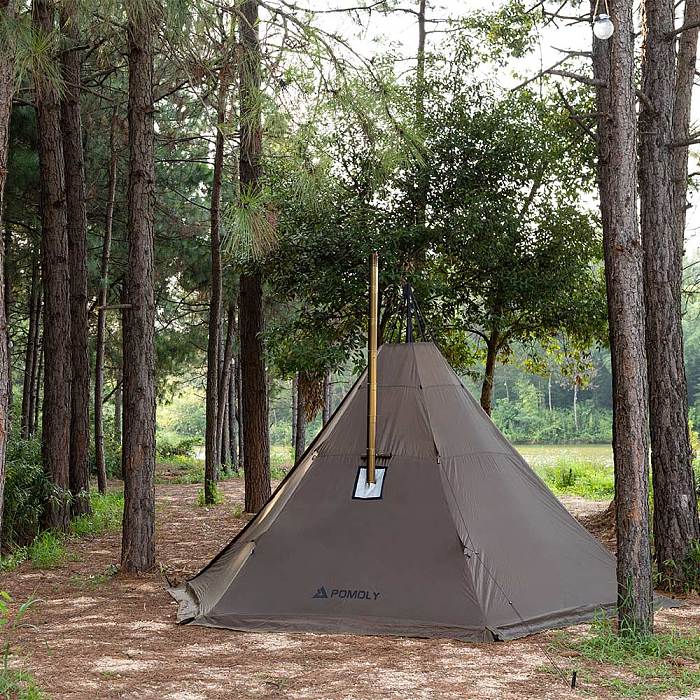 HUSSAR Plus 2.0 Camping Hot Tent | Tipi Tent with Stove Jack | POMOLY New Arrival