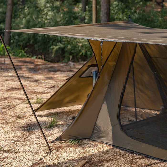 【Pre Order】STOVEHUT 20 Ultralight Shelter Hot Tent Camping Tent with Stove Jack (Brown) | POMOLY New Arrival