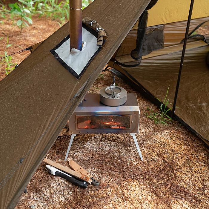 【Pre Order】STOVEHUT 20 Ultralight Shelter Hot Tent Camping Tent with Stove Jack (Brown) | POMOLY New Arrival