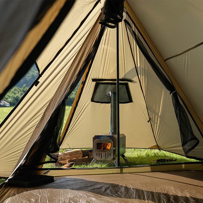 【Pre Order】STOVEHUT 20 Ultralight Shelter Hot Tent Camping Tent with Stove Jack (Brown) | POMOLY New Arrival