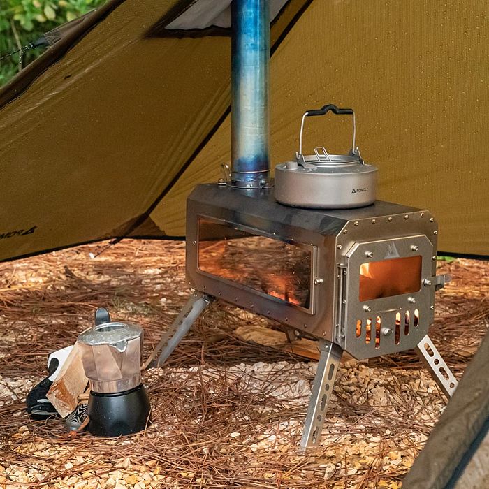 【Pre Order】STOVEHUT 20 Ultralight Shelter Hot Tent Camping Tent with Stove Jack (Brown) | POMOLY New Arrival