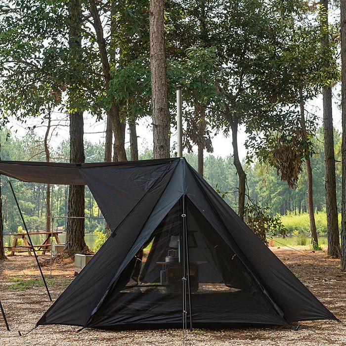 STOVEHUT BLACK Shelter Hot Tent with Stove Jack | Camping Hot Tent | POMOLY New Arrival