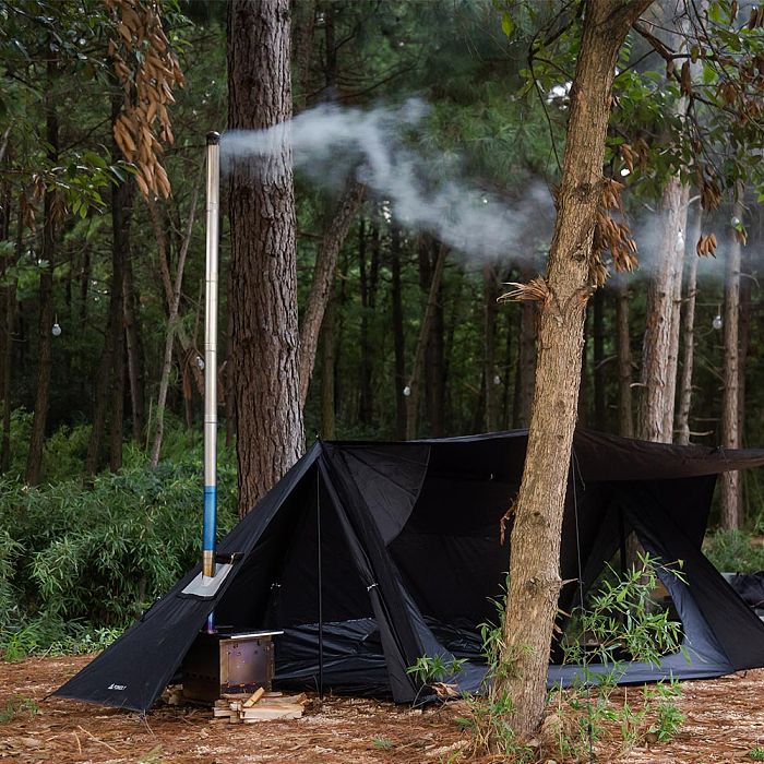 STOVEHUT BLACK Shelter Hot Tent with Stove Jack | Camping Hot Tent | POMOLY New Arrival