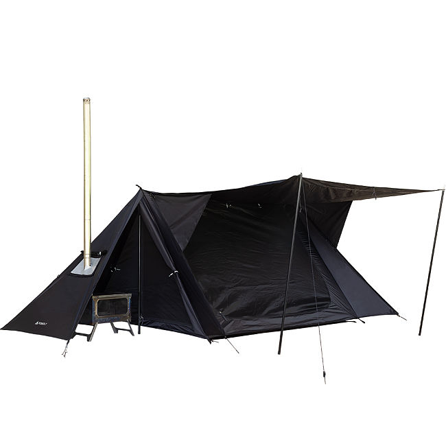 STOVEHUT BLACK Shelter Hot Tent with Stove Jack | Camping Hot Tent | POMOLY New Arrival