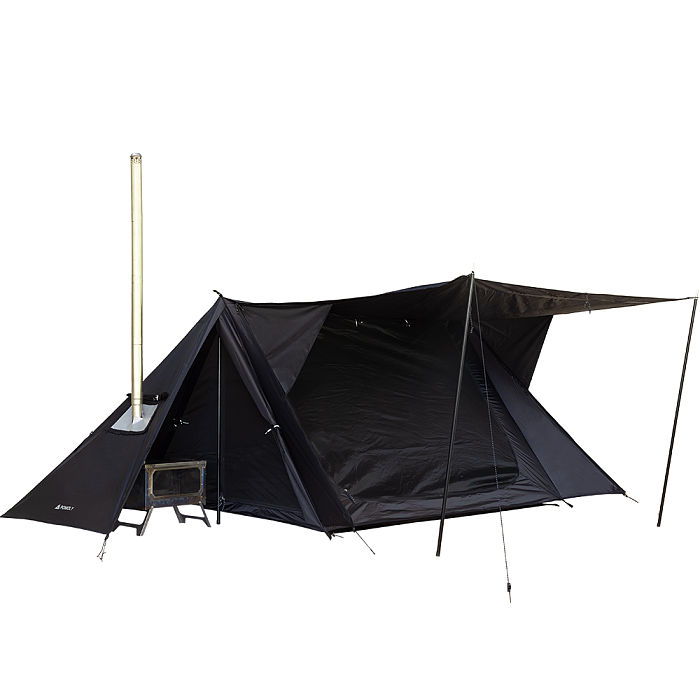 STOVEHUT BLACK Shelter Hot Tent with Stove Jack | Camping Hot Tent | POMOLY New Arrival