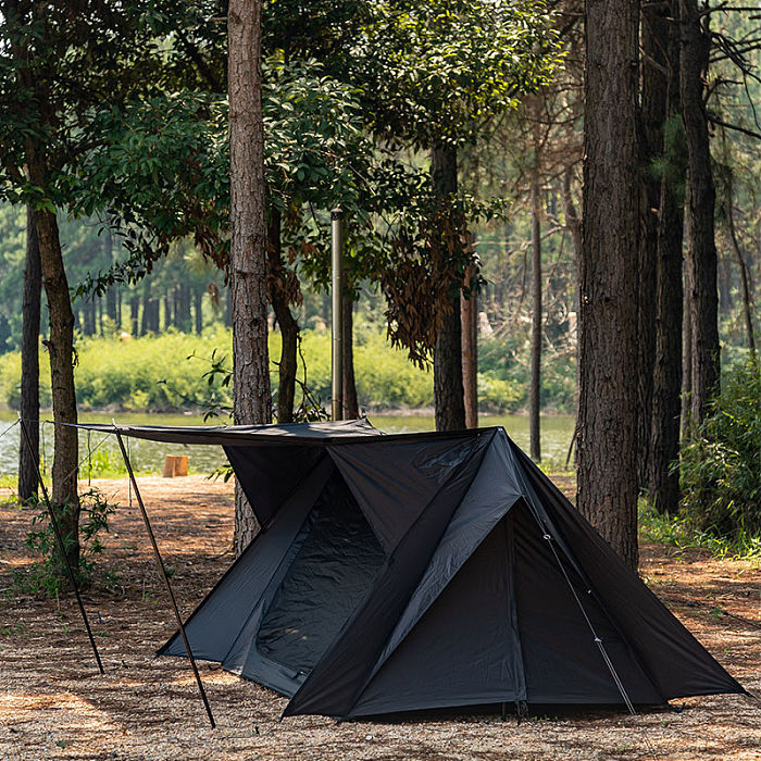 STOVEHUT BLACK Shelter Hot Tent with Stove Jack | Camping Hot Tent | POMOLY New Arrival
