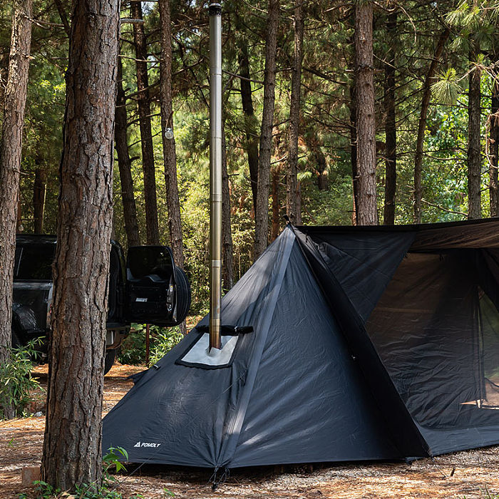 STOVEHUT BLACK Shelter Hot Tent with Stove Jack | Camping Hot Tent | POMOLY New Arrival