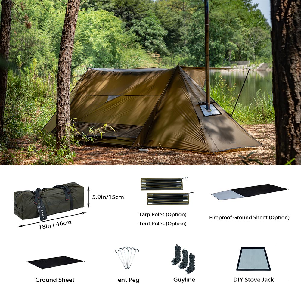 STOVEHUT 20 Shelter Hot Tent | Camping Baker Style Shelter