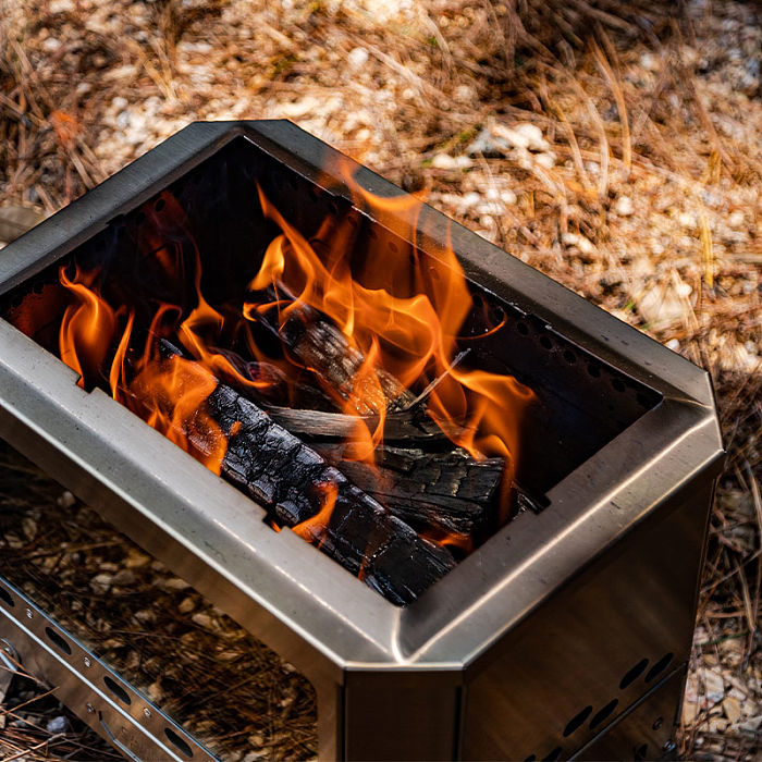 Mj?lnir Fire Pit | CAMPING TOGETHER Stainless Steel 304 Camping Wood Stove| New Arrival