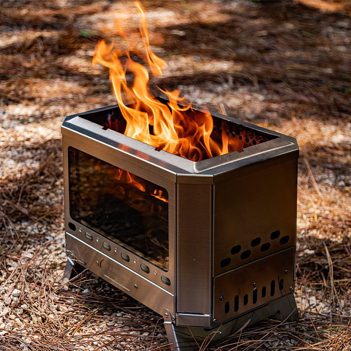 Mj?lnir Fire Pit | CAMPING TOGETHER Stainless Steel 304 Camping Wood Stove| New Arrival