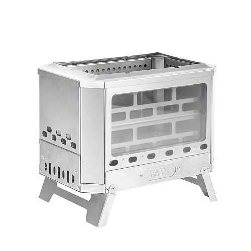 Mj?lnir Fire Pit | CAMPING TOGETHER Stainless Steel 304 Camping Wood Stove| New Arrival