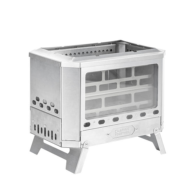 Mj?lnir Fire Pit | CAMPING TOGETHER Stainless Steel 304 Camping Wood Stove| New Arrival