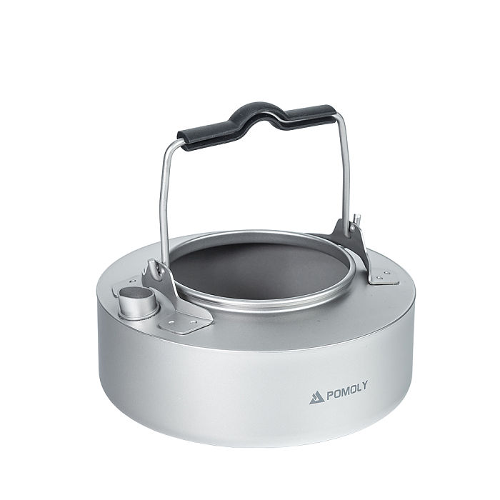 POMOLY Titanium Kettle 700ml | Ultralight Backpacking Coffee Pot | POMOLY
