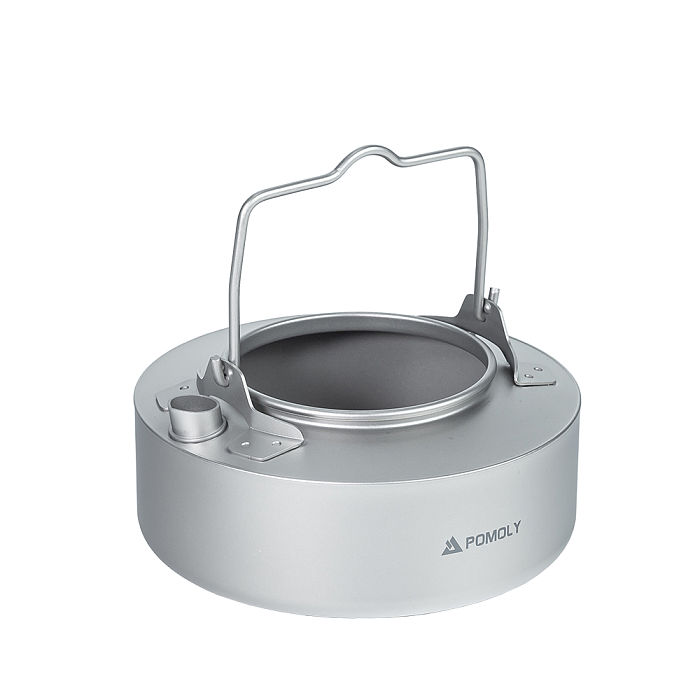 POMOLY Titanium Kettle 700ml | Ultralight Backpacking Coffee Pot | POMOLY