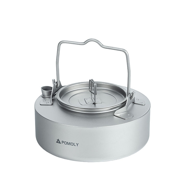 POMOLY Titanium Kettle 700ml | Ultralight Backpacking Coffee Pot | POMOLY