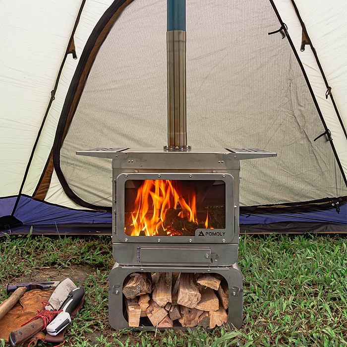 【Pre Order】Lumberjack Max | Titanium Wood Stove | Portable Tent Stove | POMOLY New Arrival