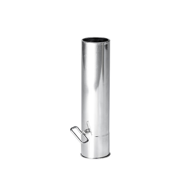 Φ2.36in x 9.84in (Φ6cm x 25cm) Airflow Controller Chimney Section | for Tent Stoves with 2.36in / 6cm Diameter Chimney | POMOLY