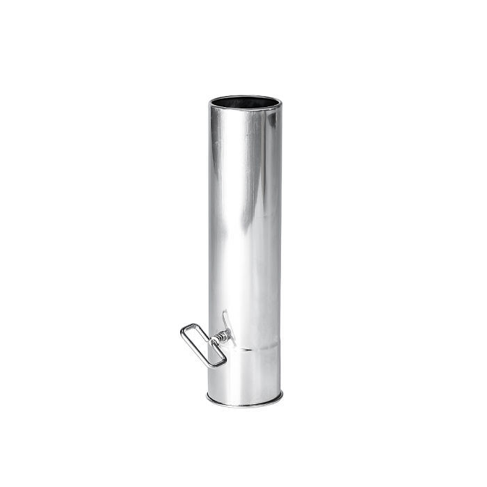 Φ2.36in x 9.84in (Φ6cm x 25cm) Airflow Controller Chimney Section | for Tent Stoves with 2.36in / 6cm Diameter Chimney | POMOLY