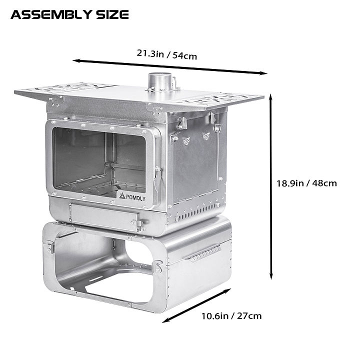 【Pre Order】Lumberjack Max | Titanium Wood Stove | Portable Tent Stove | POMOLY New Arrival