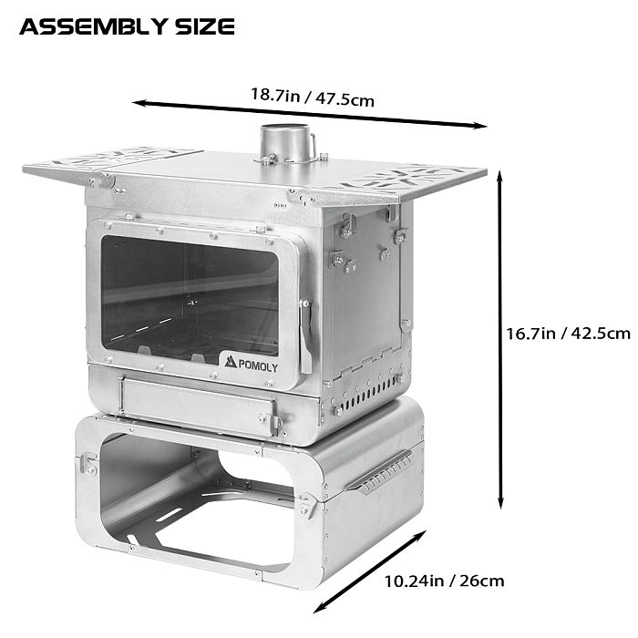 Lumberjack | Titanium Wood Stove | Portable Tent Stove | POMOLY New Arrival