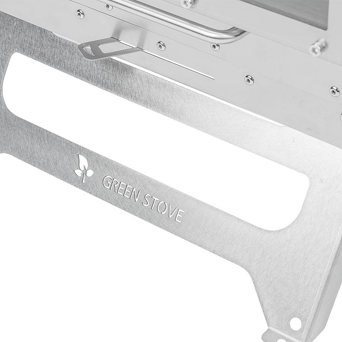 Dweller-Ti Titanium Wood Stove | Segmented Titanium Chimney Version | POMOLY & GREEN STOVE New Arrival