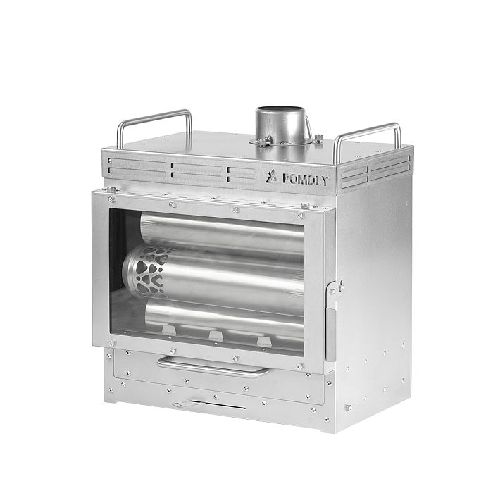 Dweller-Ti Titanium Wood Stove | Segmented Titanium Chimney Version | POMOLY & GREEN STOVE New Arrival