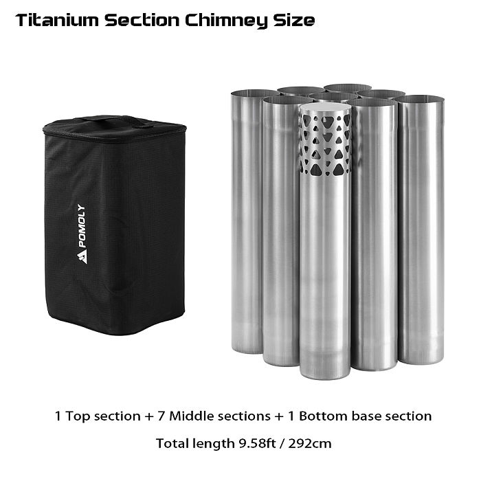 【Pre Order】Lumberjack Max | Titanium Wood Stove | Portable Tent Stove | POMOLY New Arrival