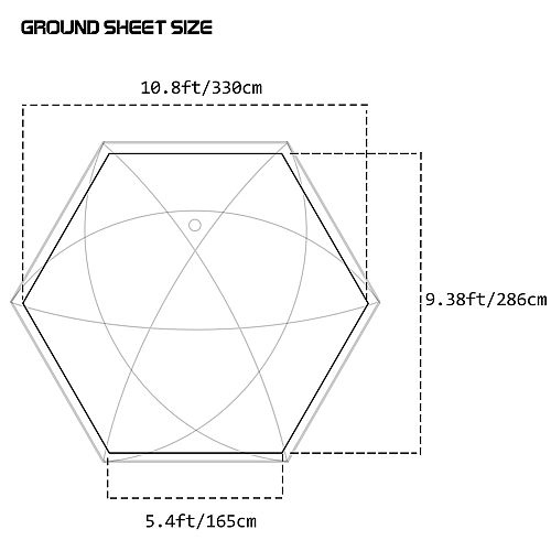 【Pre Order】Flame Retardant Ground Sheet For Dome X Series (Stove Area)