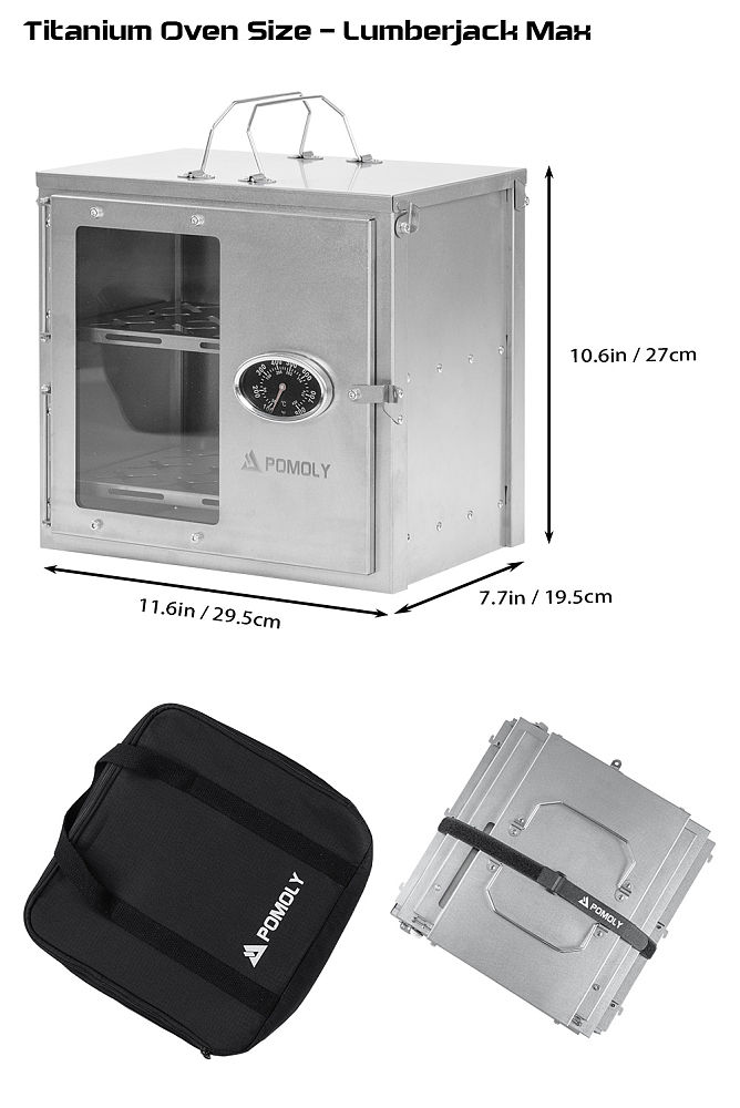 【Pre Order】Lumberjack Max | Titanium Wood Stove | Portable Tent Stove | POMOLY New Arrival