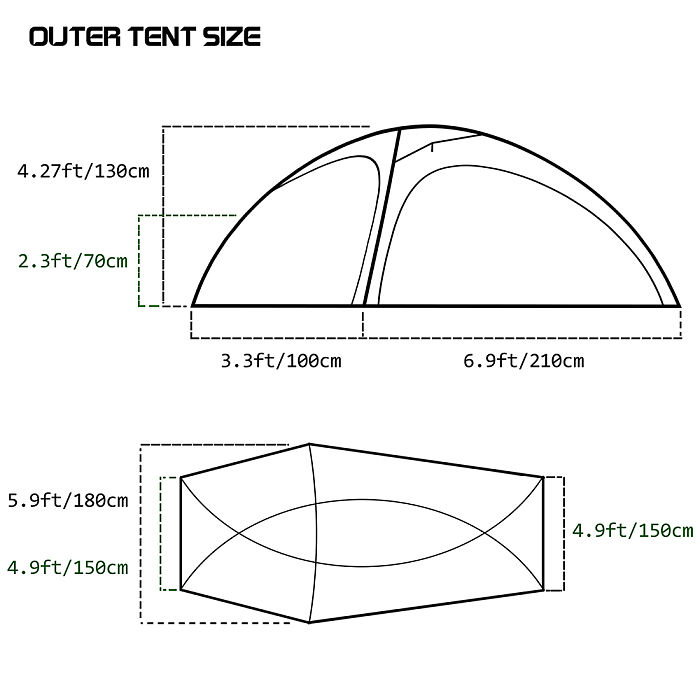 LEO 2 | 40D Camping Wood Stove Tent | POMOLY New Arrival