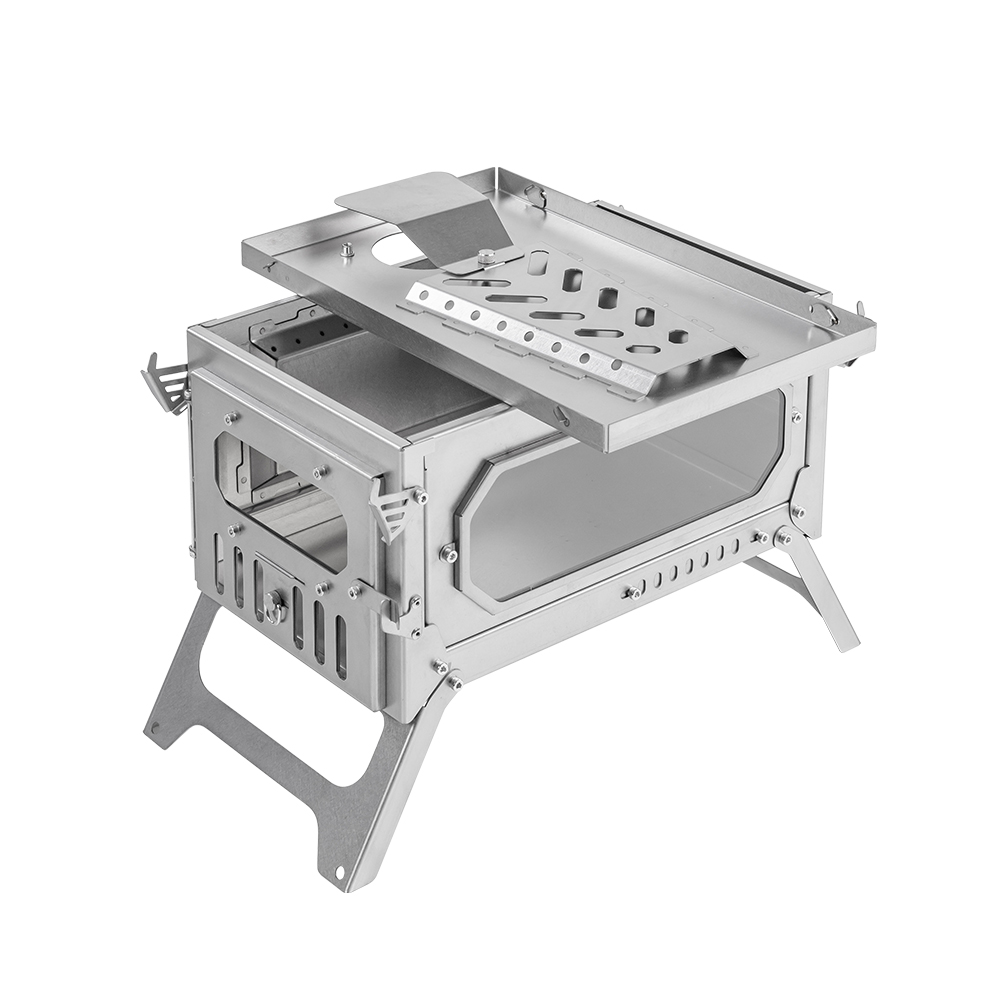 T-Brick Mini 2.0 Wood Burning Stove | Fastfold Titanium Camping