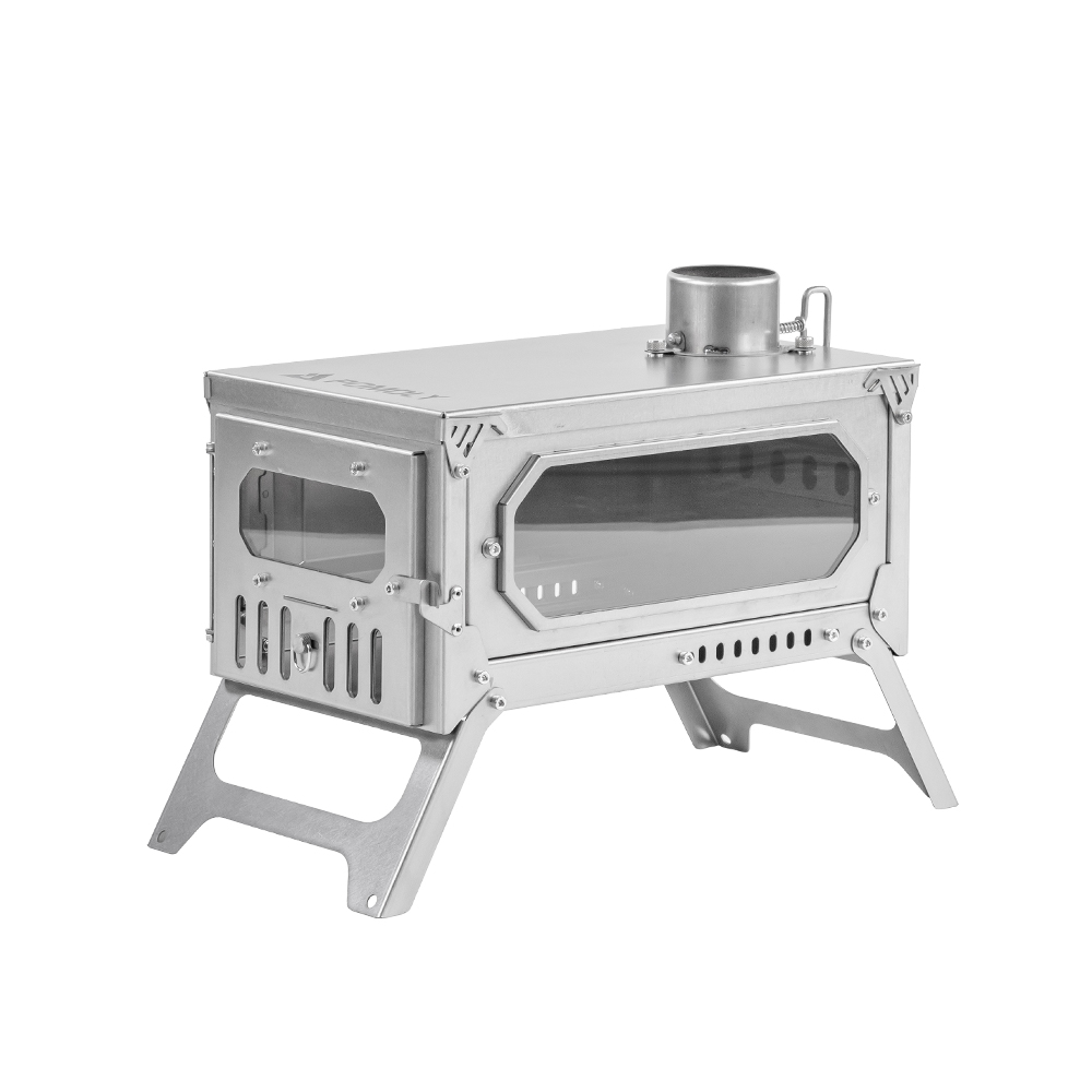 T-Brick Mini 2.0 Wood Burning Stove | Fastfold Titanium Camping