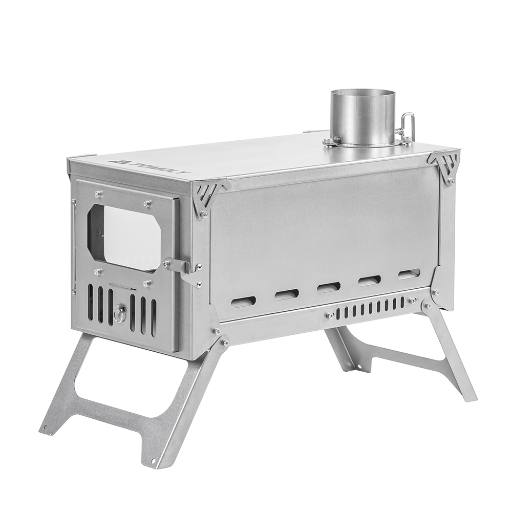 POMOLY ポモリー　薪ストーブ　T-Brick2.0 T-Brick 2.0 Titanium Stove | Fastfold Titanium Tent Wood Stove for