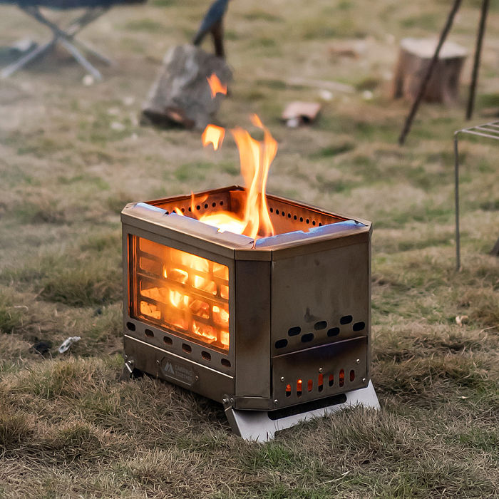 Mjölnir Titanium Fire Pit | POMOLY x CAMPING TOGETHER Camping Wood Stove| New Arrival