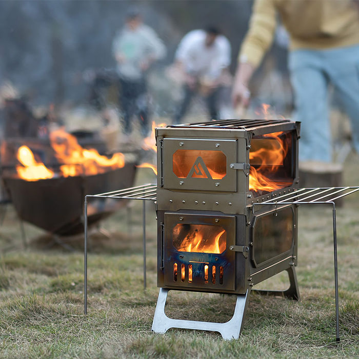 【Pre Order】T-Brick 2.0 | Extended Version | Titanium Stove for Multiplayer Hot Tent Camping | POMOLY New Arrival 2025