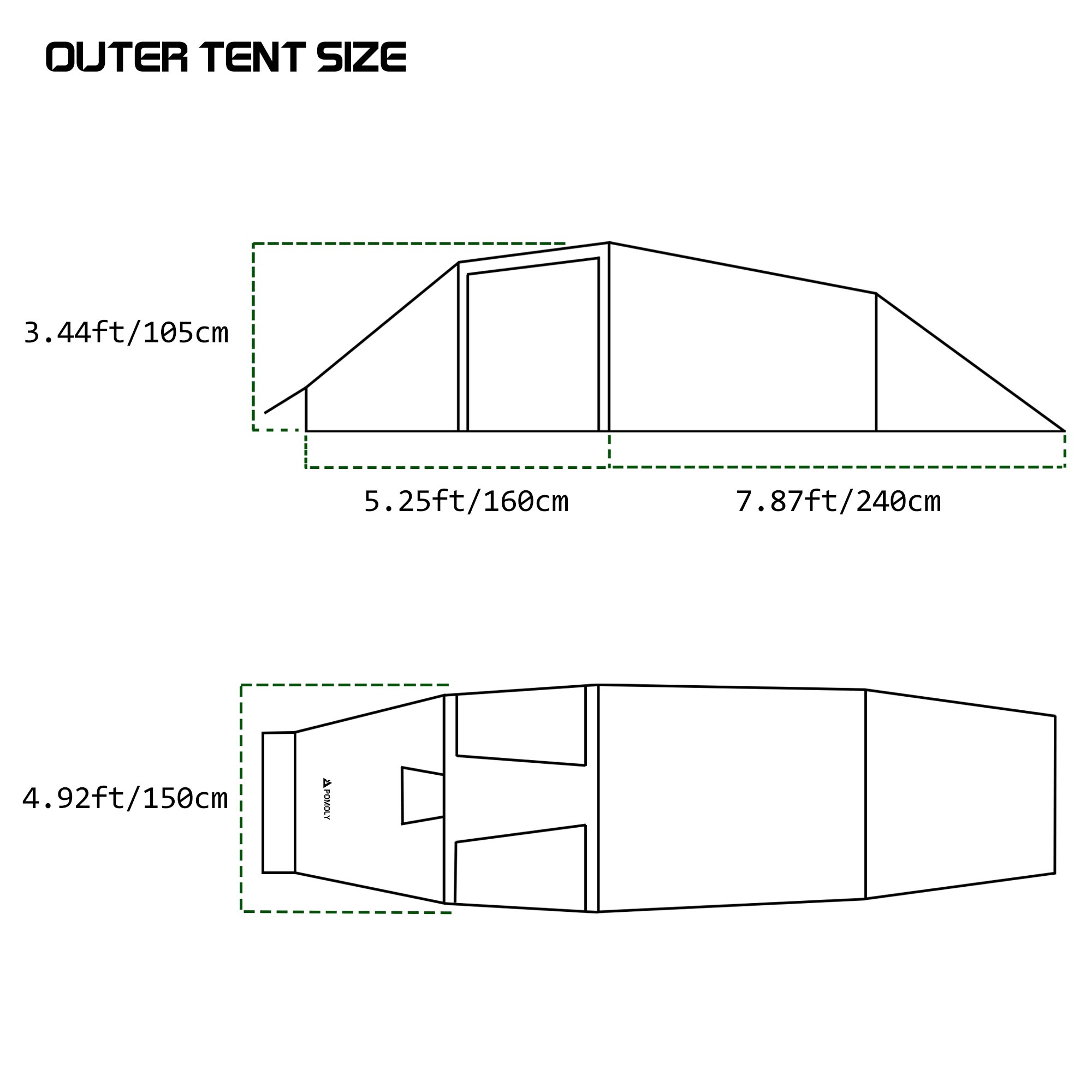 POMOLY Locomotive 2 Chimney Tent | POMOLY New Arrival 2023