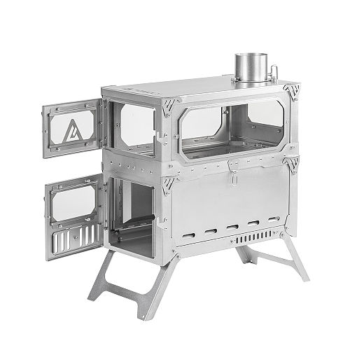 【Pre Order】T-Brick 2.0 | Extended Version | Titanium Stove for Multiplayer Hot Tent Camping | POMOLY New Arrival 2025