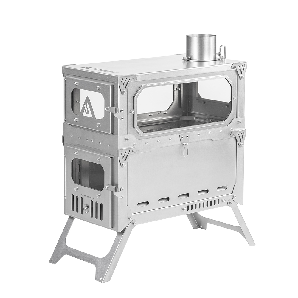 T-Brick Max 2.0 Titanium Stove | Fastfold Titanium Tent Wood Stove