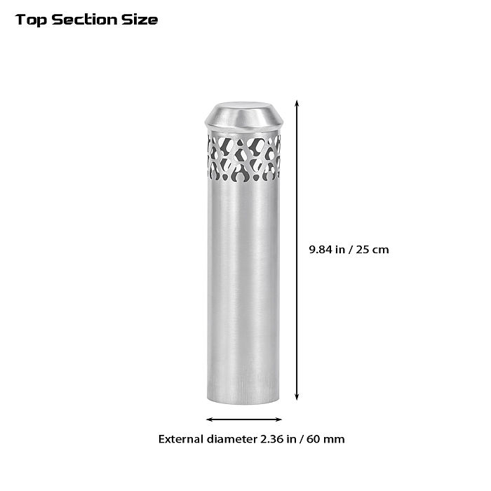 Φ2.36in x 9.84in x 9 Sections (Φ6cm x 25cm) Titanium Stove Pipe Set | Detachable Assembled Chimney | POMOLY New Arrival