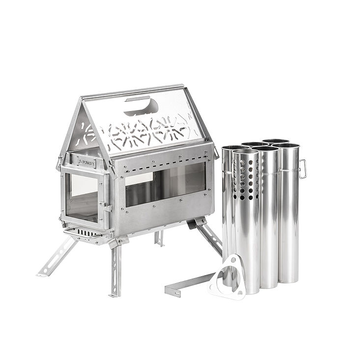 Oroqen Mini 3 Wood Stove | Portable Stove for Hot Tent Camping | POMOLY New Arrival