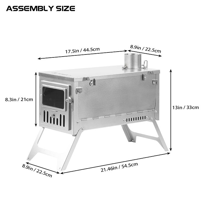 T1 Ultra | Fastfold Titanium Wood Stove | POMOLY New Arrival