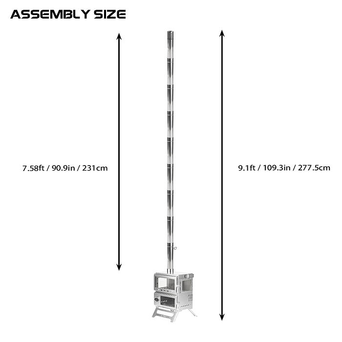 Baker Hot Tent Oven Stove | Portable Oven Tent Wood Stove | POMOLY New Arrival 2024