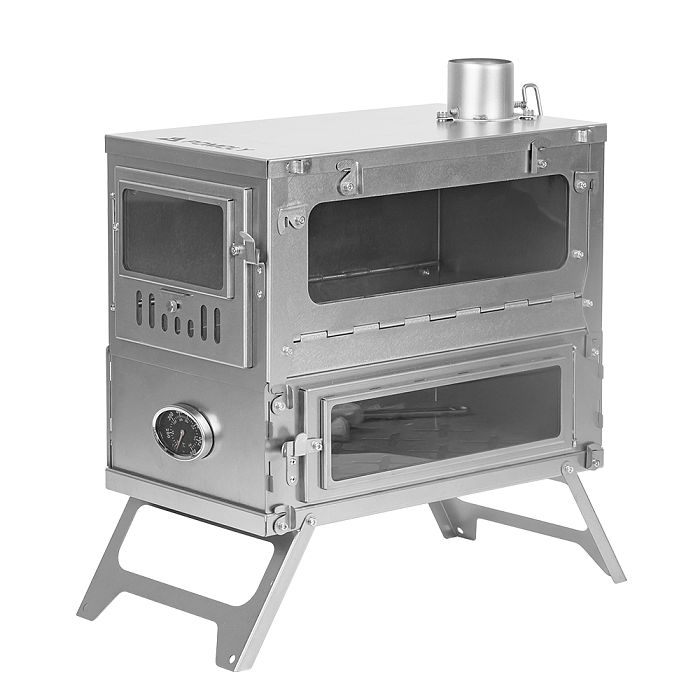 [Independence Day Sale] T1 Taisoca Oven Stove | Portable Titanium Tent Wood Stove with Oven Part | 2022 New Arrival