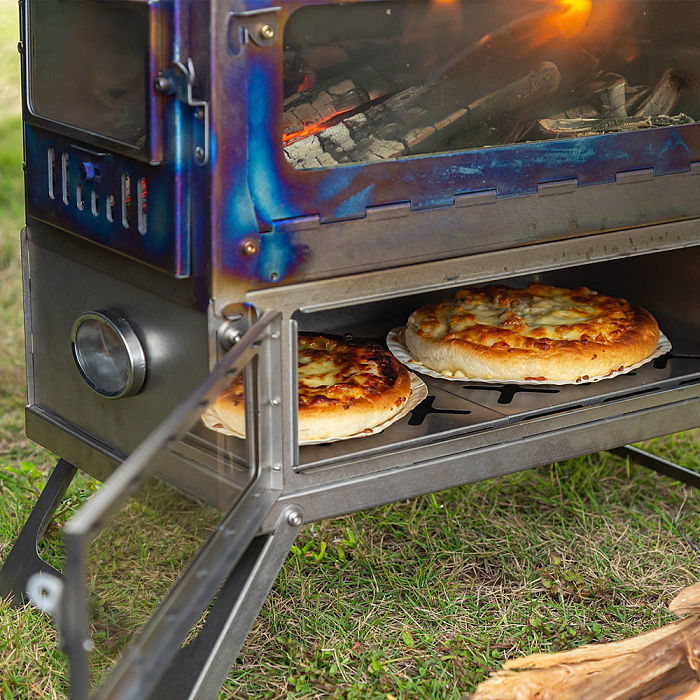 [Independence Day Sale] T1 Taisoca Oven Stove | Portable Titanium Tent Wood Stove with Oven Part | 2022 New Arrival