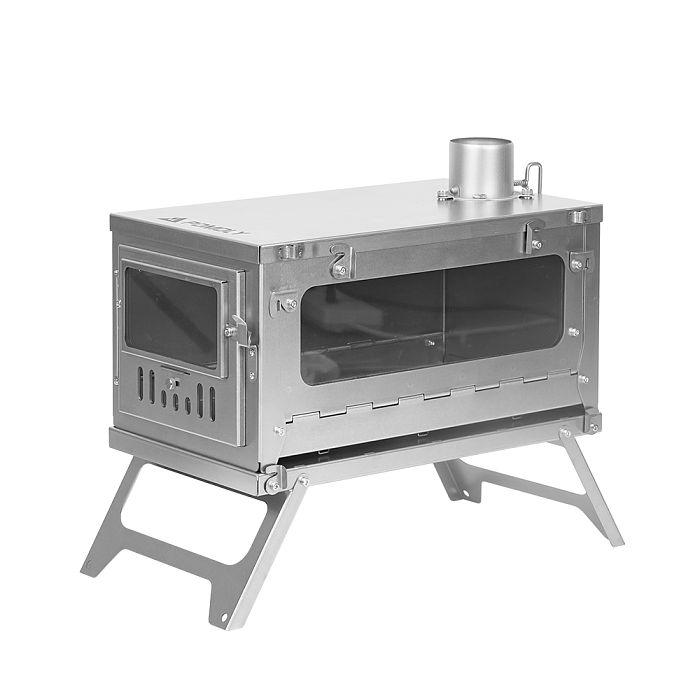 [Independence Day Sale] T1 Taisoca Oven Stove | Portable Titanium Tent Wood Stove with Oven Part | 2022 New Arrival