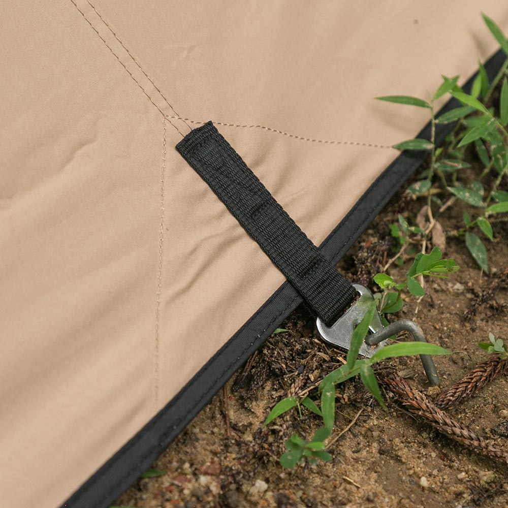 Canvas Shelter with Stove Jack for Solo Bushcraft and Camping