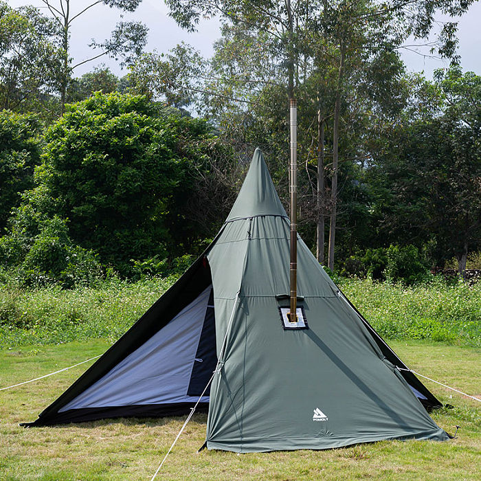 [Independence Day Sale] YARN Plus Canvas Hot Tent with Wood Stove Jack 2-4 Person