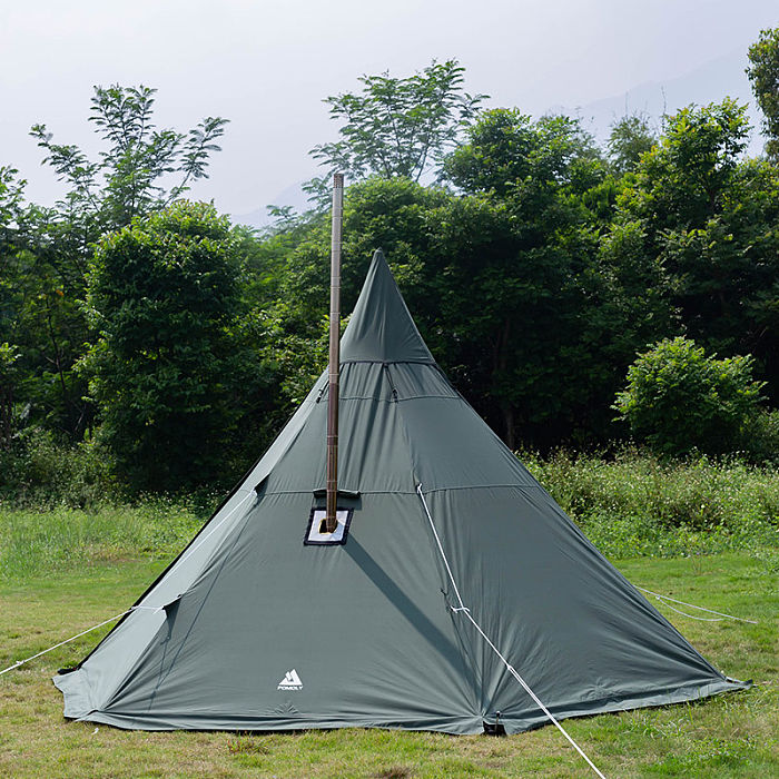 [Independence Day Sale] YARN Plus Canvas Hot Tent with Wood Stove Jack 2-4 Person