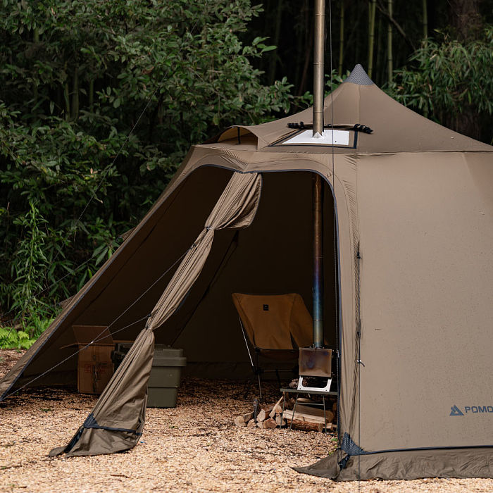 【Pre Order】Circle 6 | Outdoor Hot Tent | Bell-Shaped Camping Hot Tent POMOLY New Arrival 2024